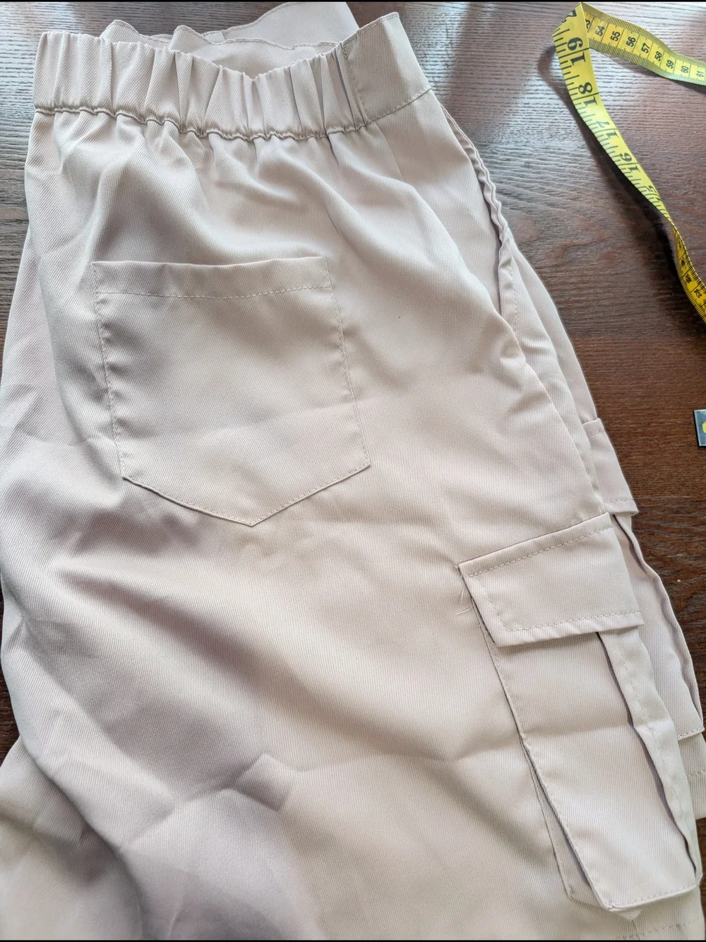 Women's Tan Cargo Lightweight- Casual Bermuda Shorts